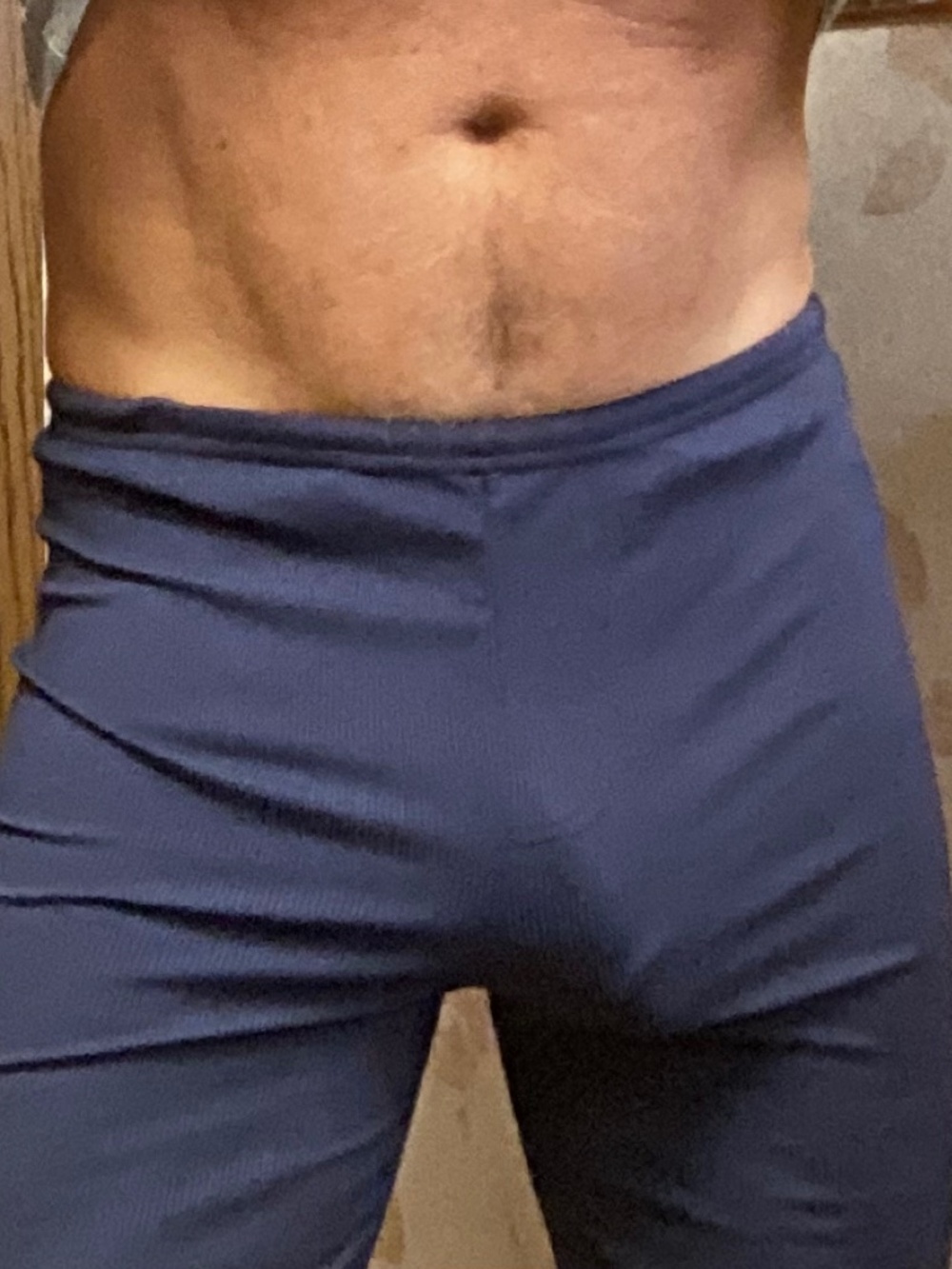 Small navy blue stretch lounge pants